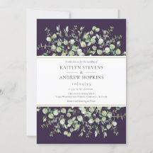 Purple Eucalyptus Wedding