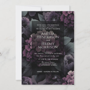 Convites Purple Moody Floral