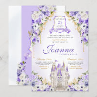 Purple Princess Castle Lavanda Real Quinceanera