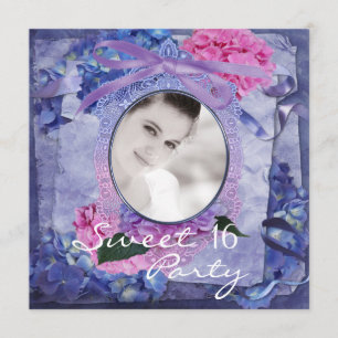 Convites Púrpura Cor-de-rosa - Hydrangea Foto: Festa Doce 1