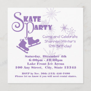 Convites Púrpura de Pele de Gelo