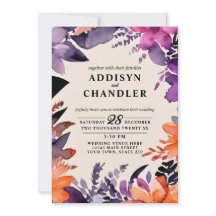 Púrpura Encantada + Casamento Floral de Halloween