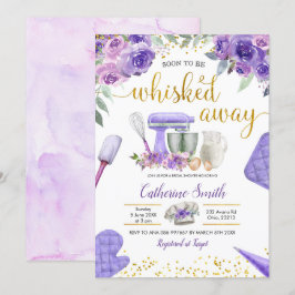 Convites Púrpura estoque o Chá de panela da cozinha