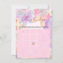 Convites Púrpura Rosa Oh Chá de fraldas de borboleta