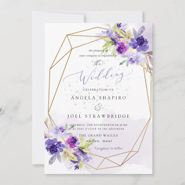 Convites PxDezines Crystal Blue Shoreline, Casamento na pra (Frente)