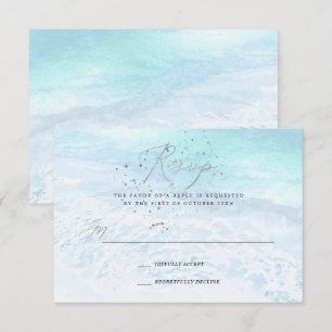 Convites PxDezines Crystal Blue Shoreline, Sand n Sea RSVP