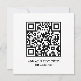 Convites QR Minimalista | Design de Texto Personalizado Mod
