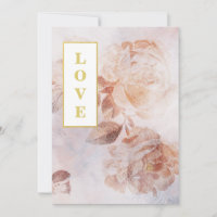 *~ QR Romance Casamento vintage RSVP de Flores AR2