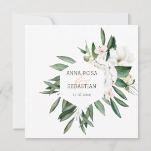 Convites *~* QR RSVP AR15 Flowers Frame Wedding