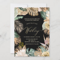 *~* QR RSVP Jungle Leopard Botânico AR21 WEDDING