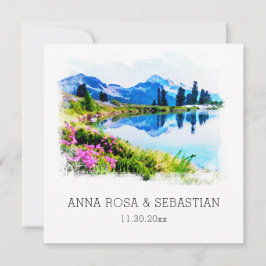 Convites *~* QR RSVP MONTAINS FLUXAS AP19 RSVP Casamento