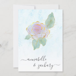 Convites *~* QR TURQUOISE Damask RSVP Rosa AR12 Wedding Inv