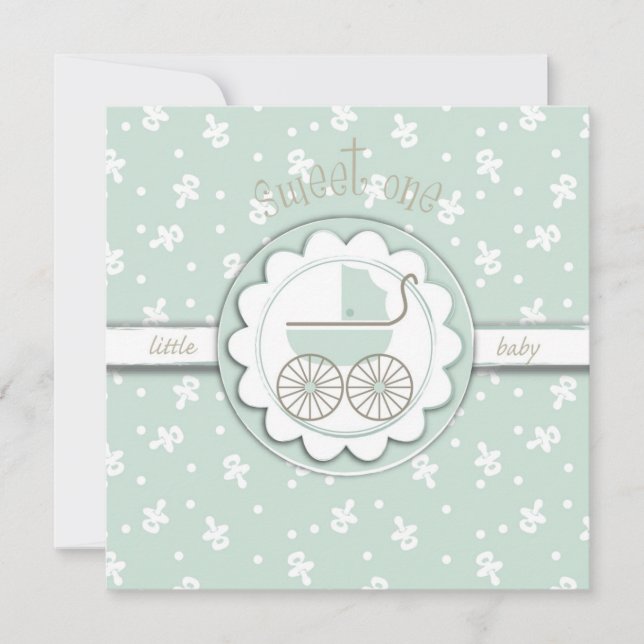 Convites Quadrado de uma placa doce (Frente)