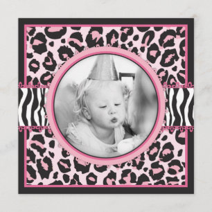 Convites Quadrado selvagem 1 do aniversário da coisa