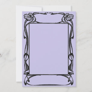 Convites quadro Art Nouveau