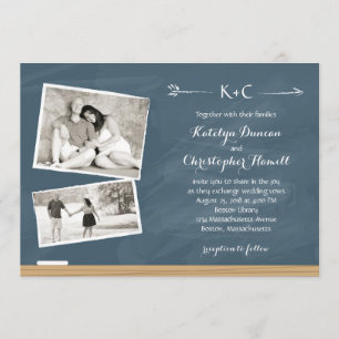 Convites Quadro com fotos que Wedding