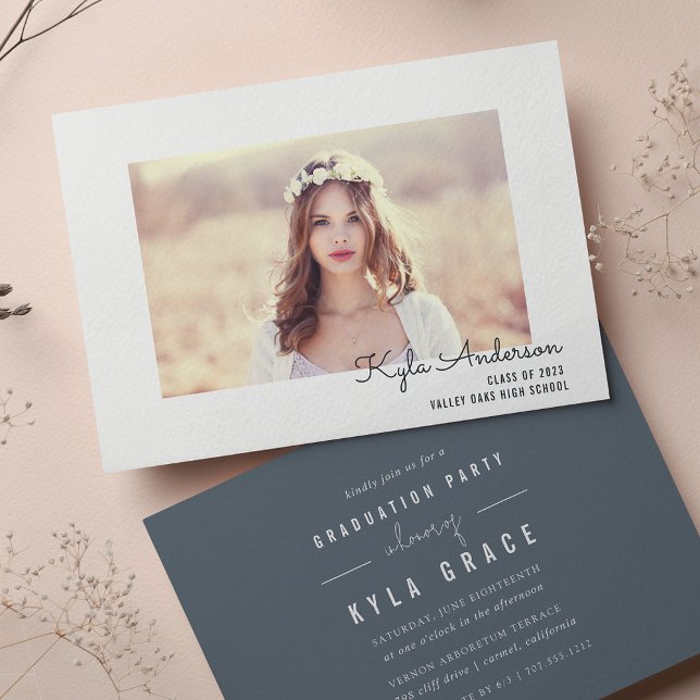 Convites Quadro de Assinatura | Festa de formatura de fotos (Criador carregado)