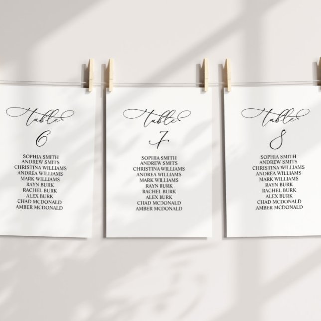 Convites Quadro de Caligrafia Elegante Número 7 Gráfico Sen (Criador carregado)