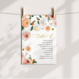 Convites Quadro De Casamento Cor-de-rosa Papoila N.º 4