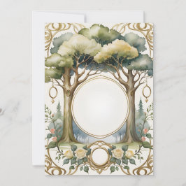 Convites quadro de casamento romântico fantástico