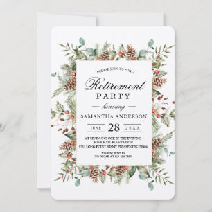 Convites Quadro de Cone Verde-Pinheiro