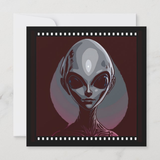 Convites Quadro de Filme Extraterrestre para cinzas (Frente)