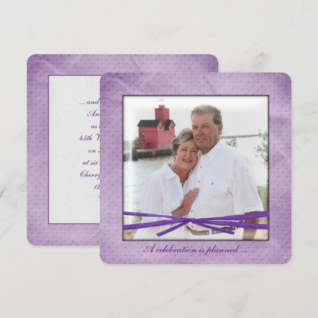 Convites Quadro de fotos da festa de aniversário (Frente/Verso)