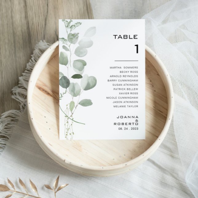 Convites Quadro de Mínimos Eucalyptus Número 1 Sentado (Criador carregado)