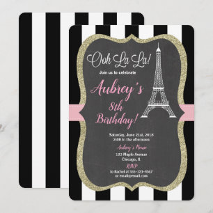 Convites Quadro de referência rosa para mulheres de convit