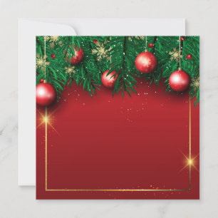 Convites Quadro do enfeites de natal