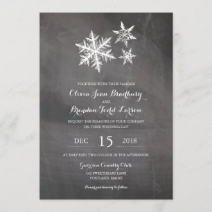 Convites Quadro dos flocos de neve de Frost do inverno