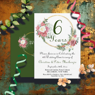 Convites Quadro Dourado dos Rosas de Casamento de Açúcar 6