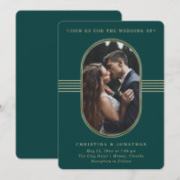 Quadro Elegante | Casamento de Fotografias Verde e