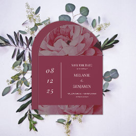 Convites Quadro Elegante Flor Romântico Salvar a Data