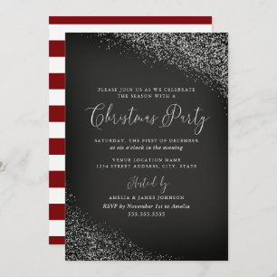 Convites Quadro Festivo Vermelho Branco Natal