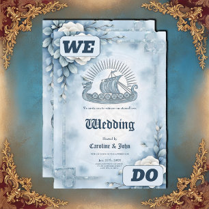 Convites Quadro Floral com Rosa e Design Celta.