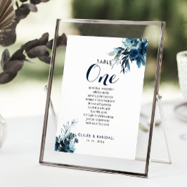 Convites Quadro Floral de Aquarela Número 1 Gráfico de Luga