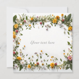 Convites Quadro floral magnífico