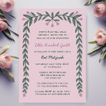 Convites Quadro Floral Moderno Bar Personalizado Bat Mitzva<br><div class="desc">Cartão perfeito para anunciar um morcego mitzvah, bar mitzvah ou outra celebração judaica! A mão desenhou arte para você na frente. TOTALMENTE PERSONALIZÁVEL! Clique em "Personalizar" acima para editar o texto. Clique em "editar usando a ferramenta design" para ajustar as fontes, as cores e os posicionamentos e para adicionar um...</div>