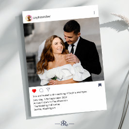 Convites Quadro Instagram Moderno para Foto Personalizada d