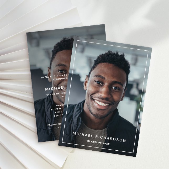 Convites Quadro Moderno | Festa de formatura de Fotografias (Criador carregado)