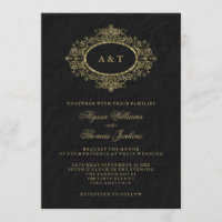 Quadro ornamentado Dourado do falso Glam no