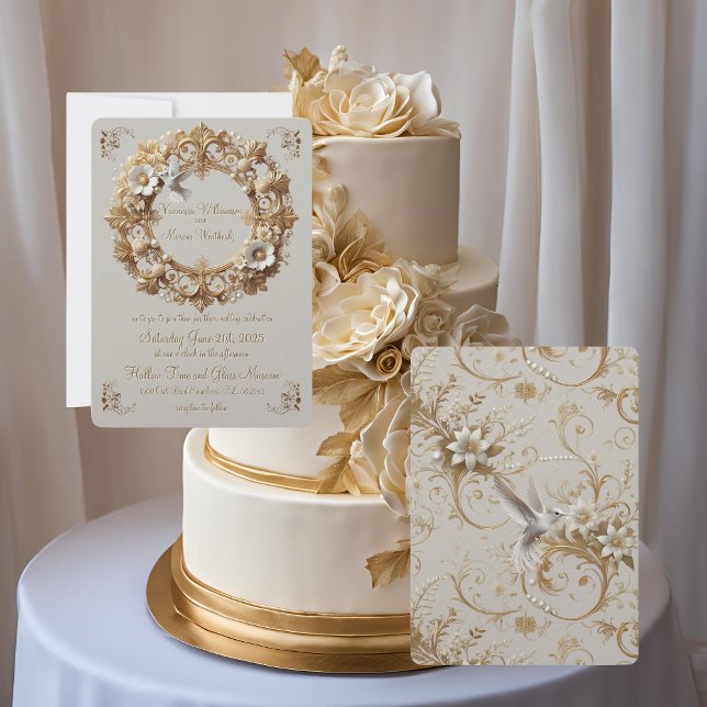 Convites Quadro redondo de coleção de aves de capoeira bran (Criador carregado)