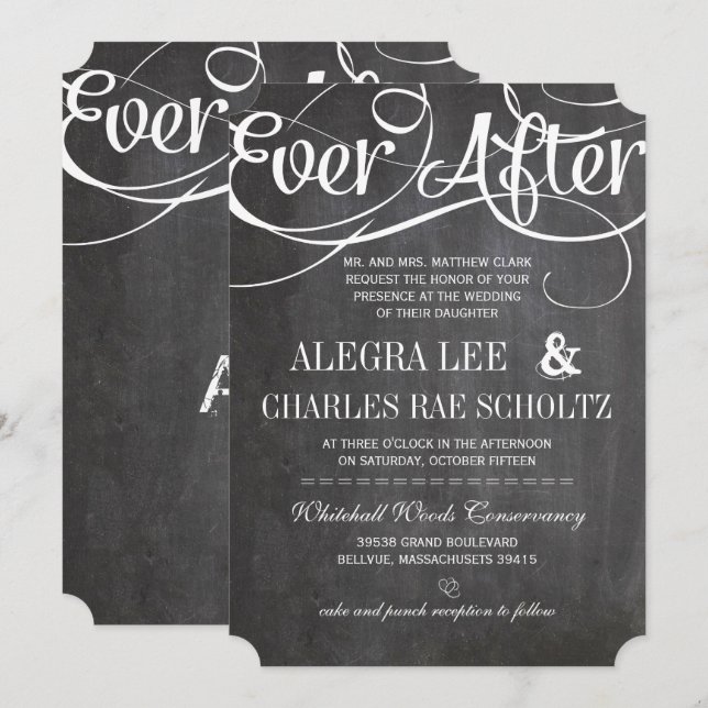 Convites Quadro Russo De Tipografia Depois Do Quadro (Frente/Verso)