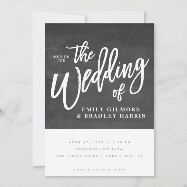 Convites Quadro rústico do roteiro (Frente)