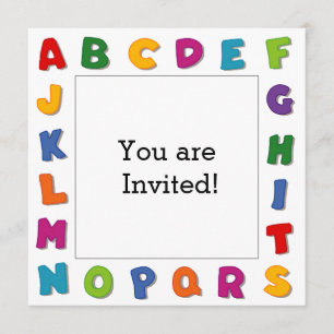 Convites Quadros das letras