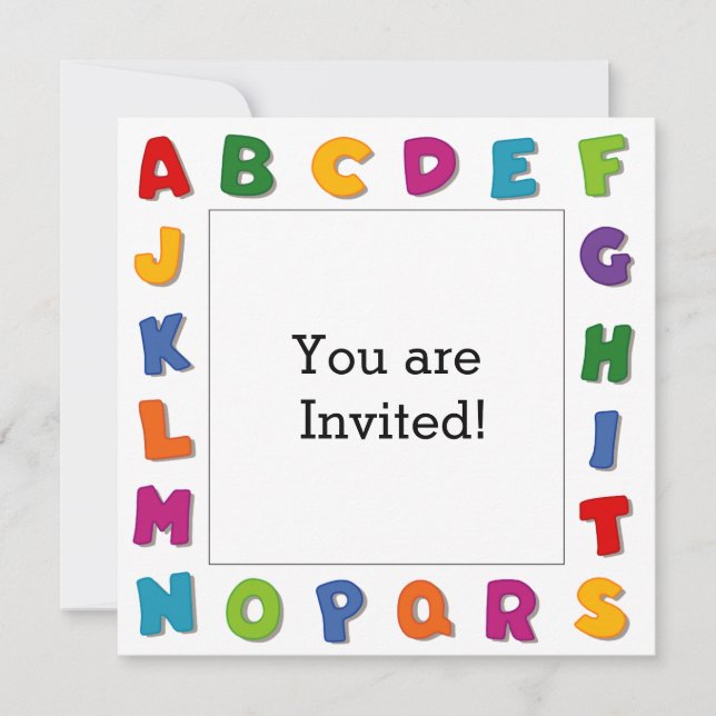 Convites Quadros de Cartas (Frente)