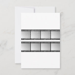 Convites Quadros de Faixa de Filme Preto e Branco