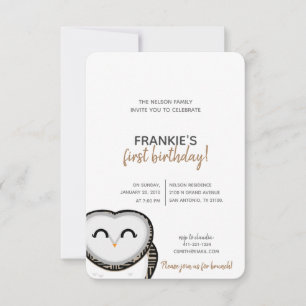 Convites QUAISQUER Festa de aniversário de floresta AGE OW