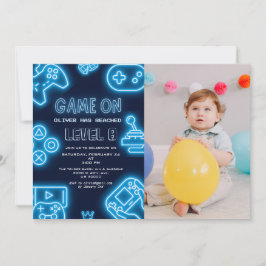 Convites Qualquer ano de aniversário de fotos de jogos